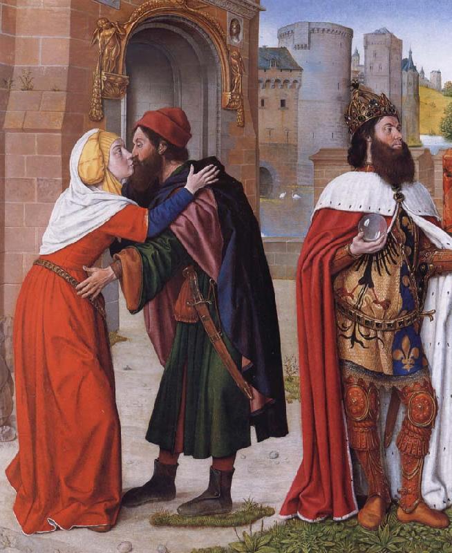 Master of Moulins The Meeting of Saints Joachim and Anne at the Golden Gate Sweden oil painting art